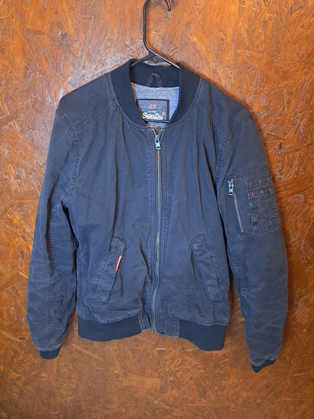 Superdry Men’s Faded Black Bomber Jacket